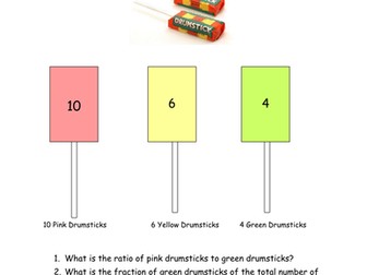 Drumsticks!   Ratio, percentage, fraction and probability