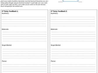 Product Evaluation Task: 3rd Party Star chart analysis