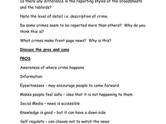 The Pros and Cons of Crime Reporting