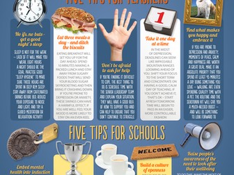 Staff wellbeing poster for the staffroom