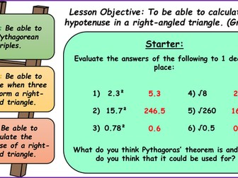 GCSE Foundation: Pythagoras and Trigonometry Unit - 11 Lessons.