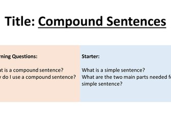 Compound Sentences