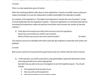 Common questions in the additional AQA GCSE science ISAs