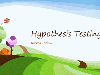 Overview of Hypothesis Testing