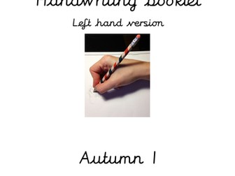 Year 3 Handwriting for left handers