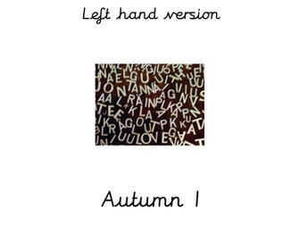 Year 4 Handwriting booklets for Left handers