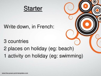 Les Vacances / Les Pays