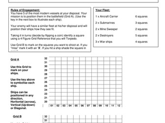 Battleship activity for Map Skills