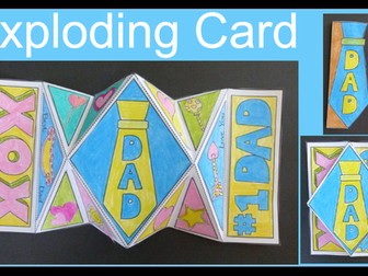 Father's Day Craft - EXPLODING Card