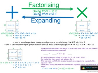 Factorising and Expanding 