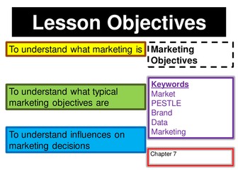 Setting marketing objectives Powerpoint
