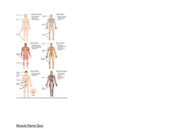 Anatomy and Physiology Quiz for GCSE PE and BTEC Firsts in Sport