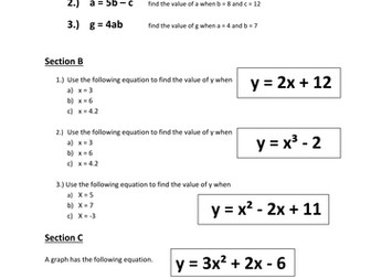 Substituting into Formulae  - Real equations substitution