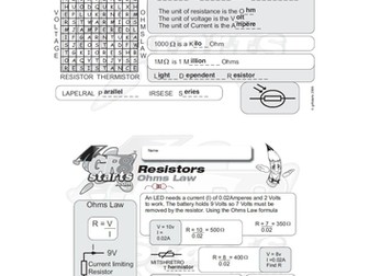 Lesson Starters for Electronics and Systems and Control - Ohms Law