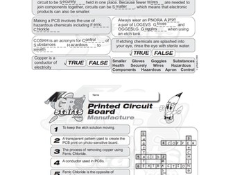 Lesson Starters for Electronics and Systems and Control - PCB Manufacture