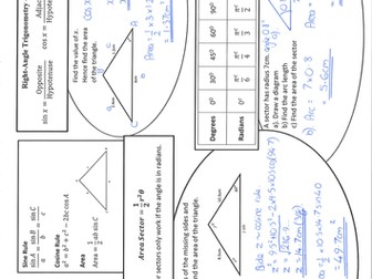 C2 - Radians and Trigonometry Worksheet