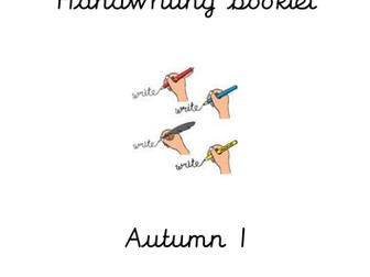 Year 2 handwriting and spelling booklet for left handers