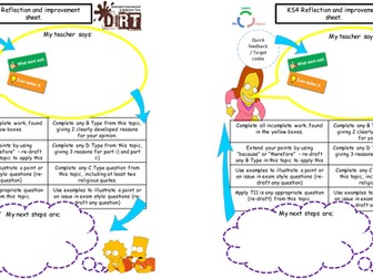 KS4 DIRT FEEDBACK SHEET