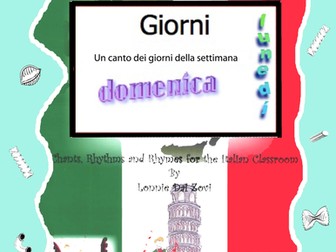  Italian Days of the Week (Giorni) with Rap-like Chant and MP3 and More
