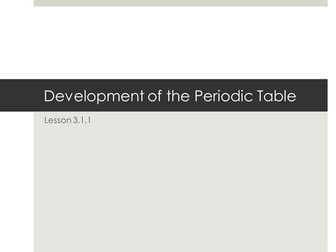 AQA C3.1 - Periodic Table