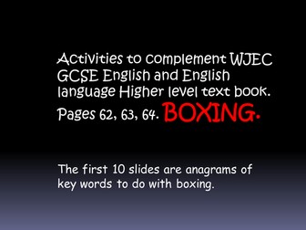 Boxing WJEC 