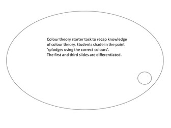 Colour theory starter activities