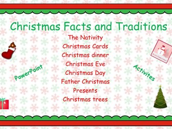 English Christmas History and Traditions Activities(PPT and activities)