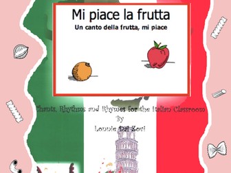 Italian Fruit Words (Mi Piace la Frutta) with  Rap-like Chant and MP3