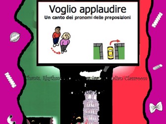 Teaching the Italian Prepositions of Place (Voglio Applaudire) with Rap-like Chant and MP3