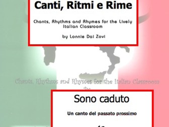 Teaching the Italian Irregular Passato Prossimo (Sono Caduto) with This Rap-like Chant & MP3