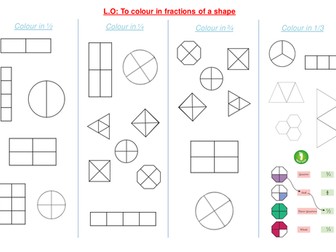 Shading fractions of a shape