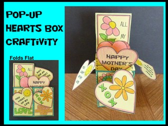 Mother's Day Craft - POP-UP Hearts Box Card