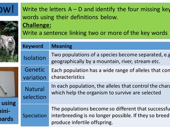 Lesson to support and develop extended writing skills - exam Q from AQA module B2 Higher paper 