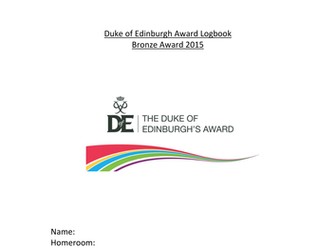 Duke of Edinburgh Bronze Award Logbook