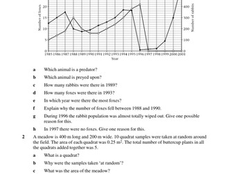 Predator and Prey Relationships