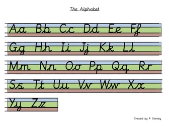 Cursive Alphabet Mat