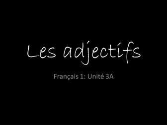 French personal adjectives