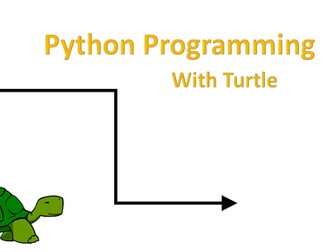 Introduction to Python using Python Turtle to draw shapes (Full lesson with tasks and explanations)