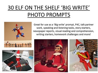 ELF ON THE SHELF big write prompts