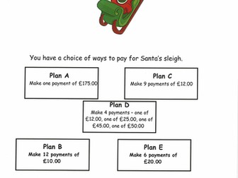Year 4 Maths Christmas Challenge