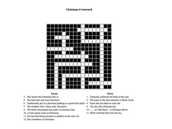Christmas Crossword