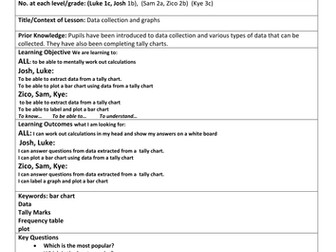 Tally chart full lesson plan and resources