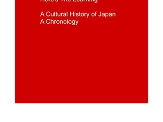 The Cultural History of Japan:  A Chronology