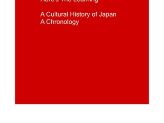 The Cultural History of Japan:  A Chronology
