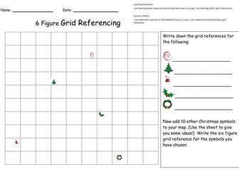 Christmas Grid Reference Activity