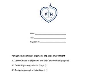 AQA Additional B2 Workbook Part 3 - Communities of Organisms and their Environment