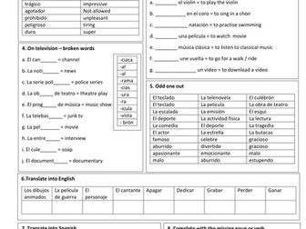 GCSE French Revision quickies - Leisure