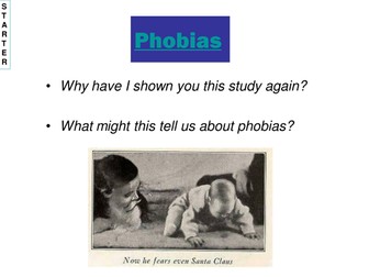 AQA AS Psychopathology - behavioural explanation of phobias