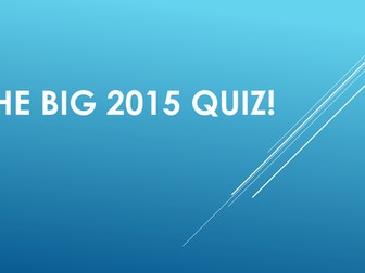 The Big End of 2015 Christmas Quiz!
