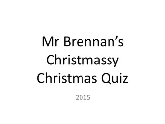 Bumper Christmas Quiz 2020